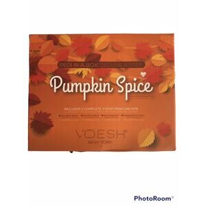 VOESH Pumpkin Spice PEDI IN A BOX 2 Count 4 Step Pedicure Kits
